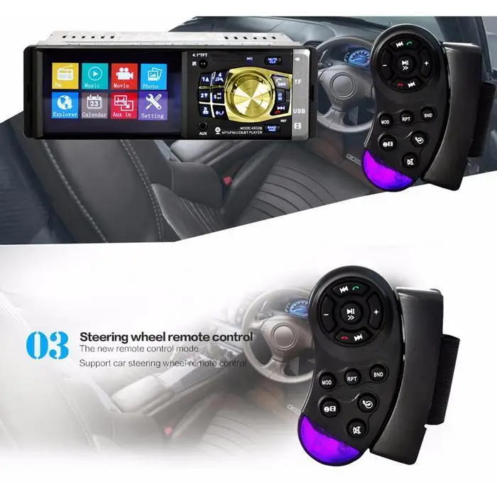 4 дюймовый автомобильный mp3 плеер с камерой WMA цветной OLED 4032B экран автомобиля 60 Вт