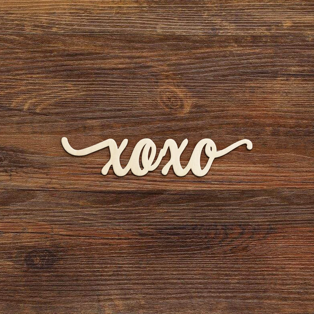 

XOXO Wooden Cutouts Valentine Hugs and Kisses Valentines Sign Wooden Decorations Housewarming Decor Art Projects Craft
