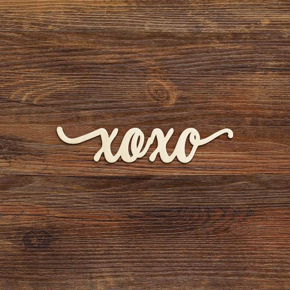 XOXO деревянные вырезы Валентина объятия и поцелуи знак Святого украшения Декор