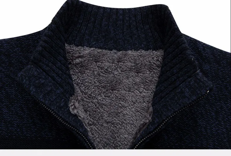 

2019 New Men's Winter Thick Faux Fur Sweater Coat Sweaters Knitted Wool Sweatercoat Jackets Outerwear Slim Fit Patchwork Sweater