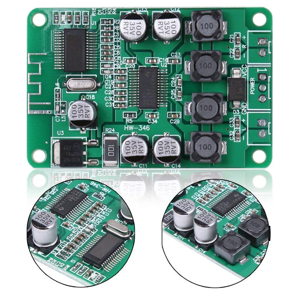 Bluetooth аудио мощность TPA3110 2x15 Вт усилитель мощности плата динамик | Электронные