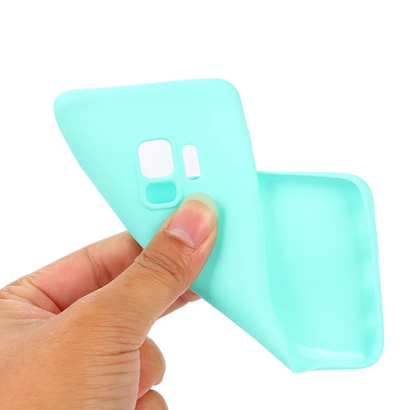 Ultra-thin Candy Color Case For Samsung Galaxy S8 S9 A6 A8 Plus J4 J6 2018 S6 S7 Edge A3 A5 A7 J3 J5 J7 2017 Silicone Soft |