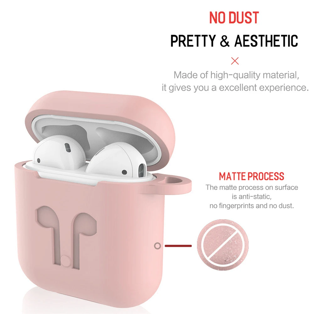 Для Apple аксессуары для airpods силиконовый чехол + ремень против потери держатель
