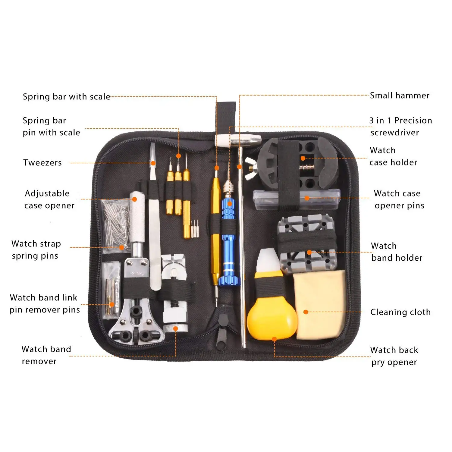 Watch Repair Kit Professional Multi-Tool Portable Watchmaker Tool Set Perfect for Beginners Professionals Watchma | Наручные часы