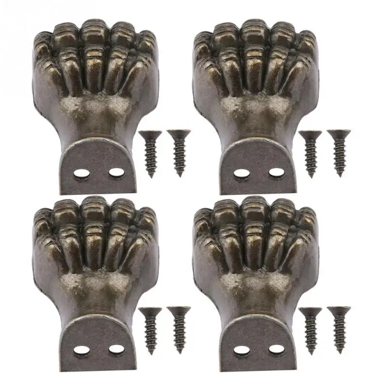 4 шт. защита для углов ног слона декоративная деревянная коробка античные ножки