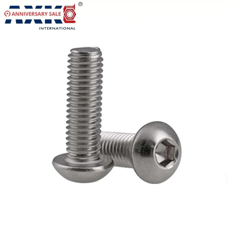 

5/16-18 5/16-18*1/2 5/16-18*5/8 1/2 5/8 304 Stainless Steel US UNC Coarse Thread Bolt Hexagon Socket Pan Round Button Head Screw