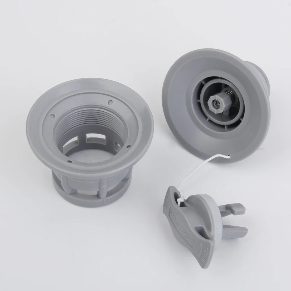 POM Grey Double Seal Air Valve for Inflatable Boat Raft Dinghy Kayak Canoe Supply | Спорт и развлечения