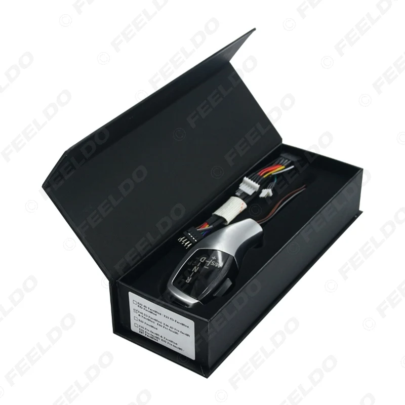 FEELDO Upgrade To LHD LED Электронная ручка переключения передач для BMW E46 2D Facelifted/E46 4D Pre facelift