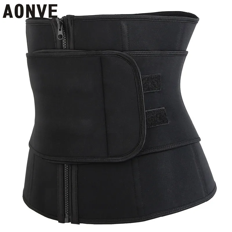 Aonve Women Waist Trainer Belt Sweat Steel Bones Tummy Shaper Plus Size Slimming Shapewear Faja Moldeadora Mujer | Женская одежда