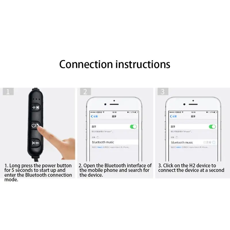 Магнитные беспроводные Bluetooth наушники для XT11 спортивные с микрофоном активное