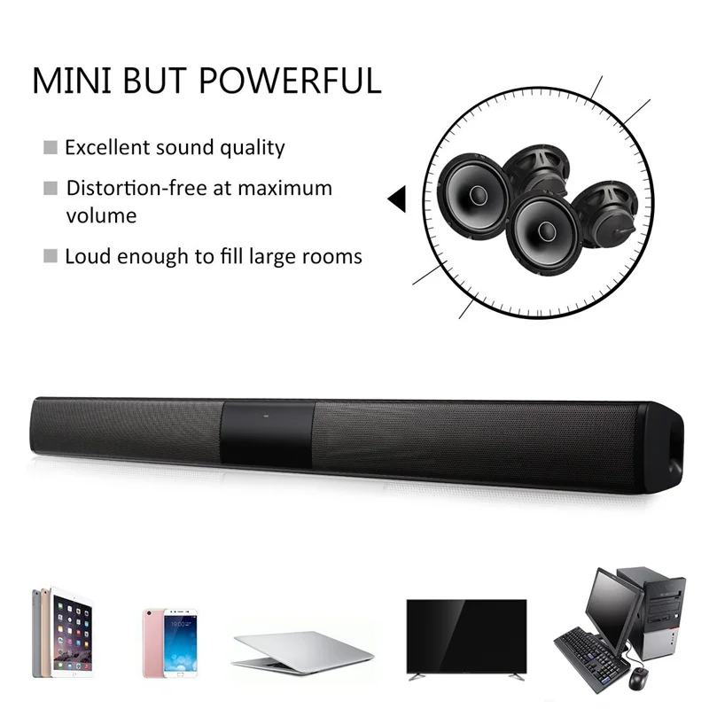 BS28B Bluetooth Динамик 4 драйвер супер громкий звуковой сигнал звуковая панель
