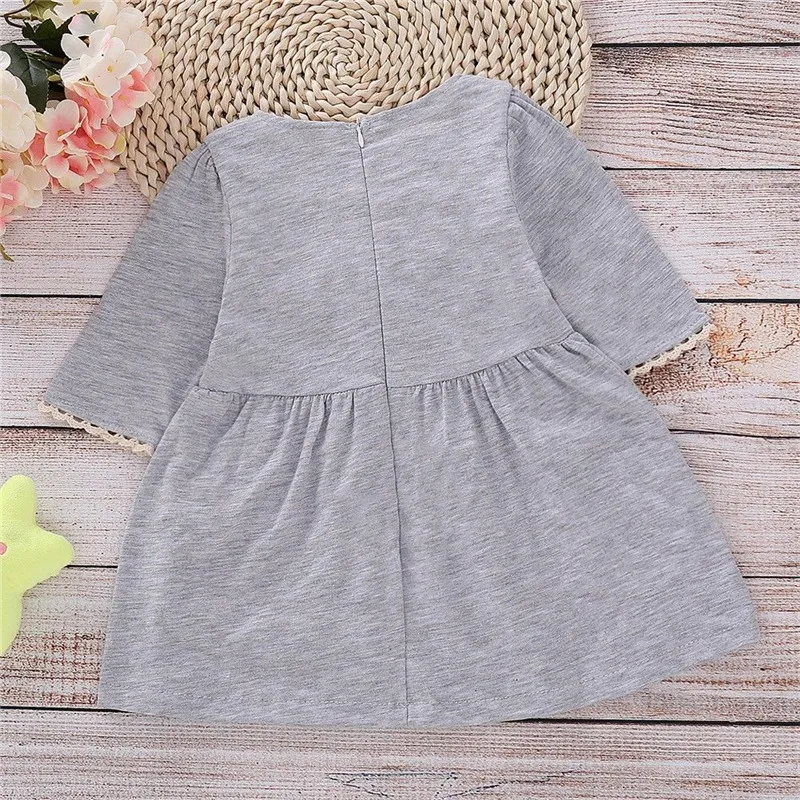 PUDCOCO Newest 2020 Toddler Baby Kids Girl Long Sleeve Princess Tutu Dress Wedding Party Gown Child Cute Cotton Clothes 1-6Y | Детская