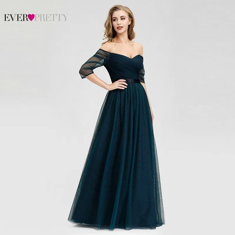 Элегантные Длинные свадебные платья Ever Pretty A-Line v-образным вырезом сексуальные с