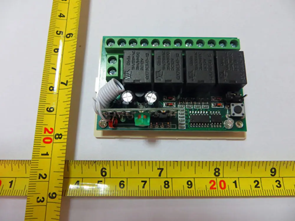 DC 12V 433MHz тип обучения четыре пути беспроводной пульт дистанционного управления