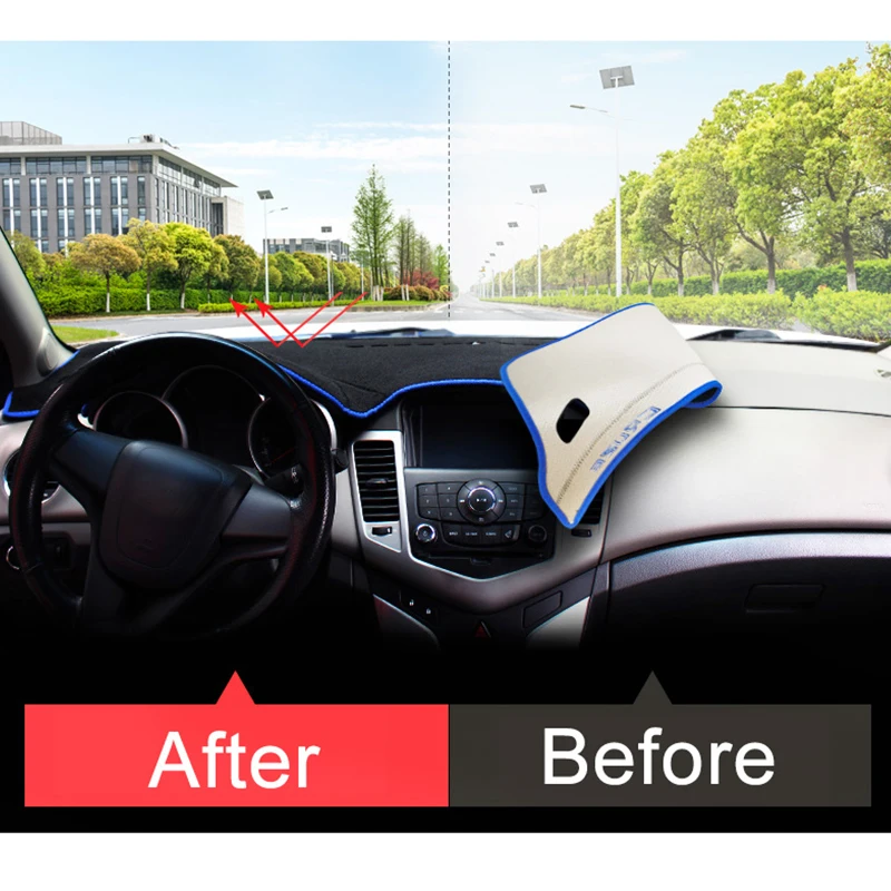 Солнцезащитный коврик для приборной панели Chevrolet Cruze 2009 2014 2015 2016 2017 2018 2019|Лепнина