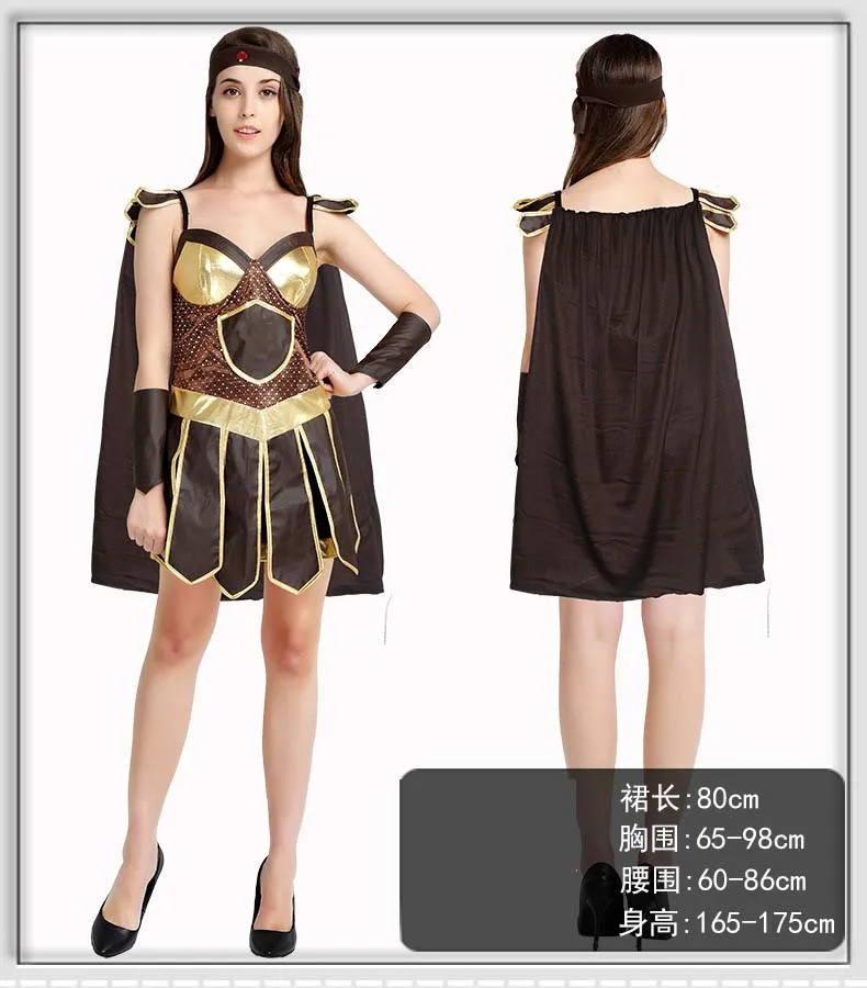 New Women Female Ancient Rome Italy Warrior Soldier Cosplay Costume Fancy Dress Outfit Carnival Masquerade Party Costumes Purim |
