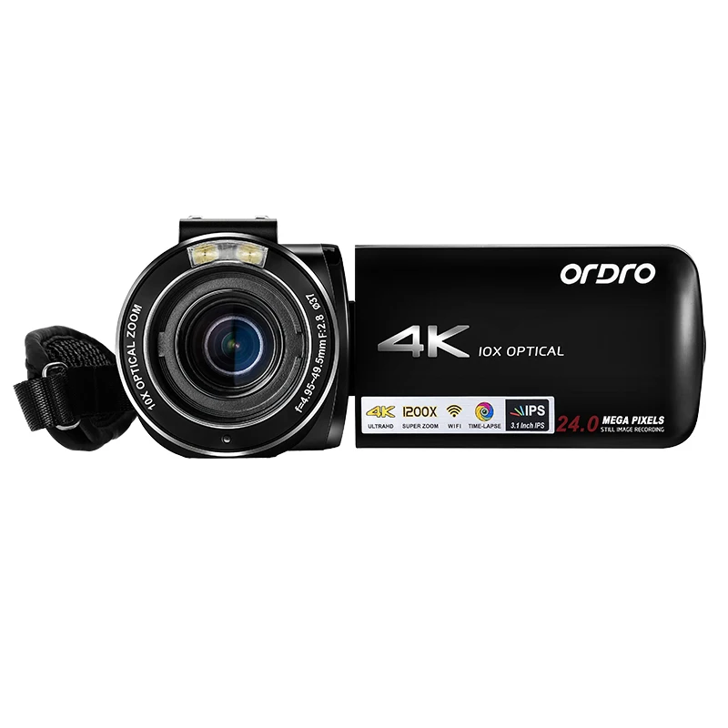 Видеокамера Ordro AC7 4K 3 1 IPS Ultra HD WiFi|Любительские видеокамеры| |