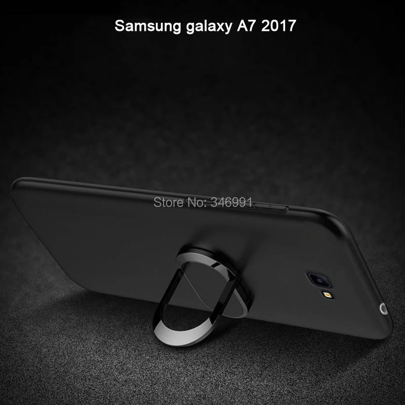 Funda for Samsung galaxy A7 2017 SM-A720F Case luxury 5.7&quot Soft Black Silicone DUAL SIM Cover | Мобильные телефоны и