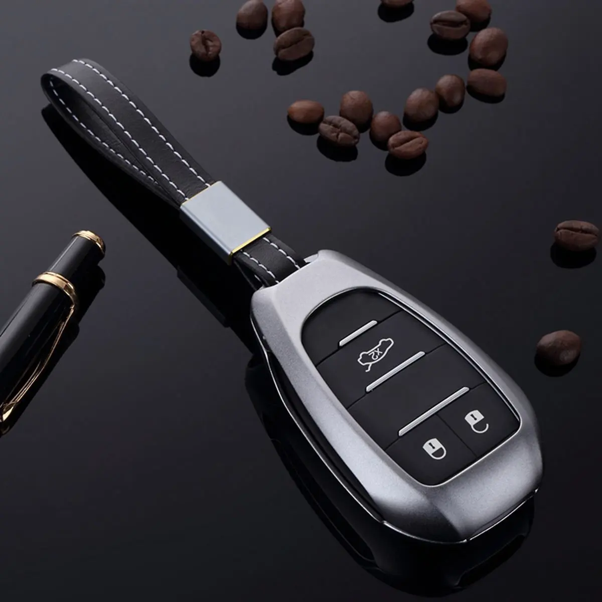 Автомобильный держатель для ключей из алюминиевого сплава чехол сумка с