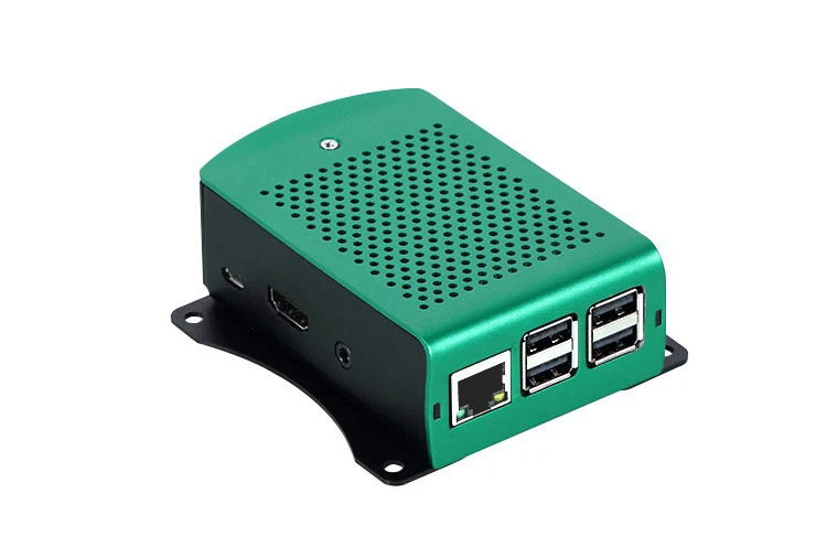 Алюминиевый зеленый чехол для RPI 3 металлический корпус совместимый с коробкой + 4B