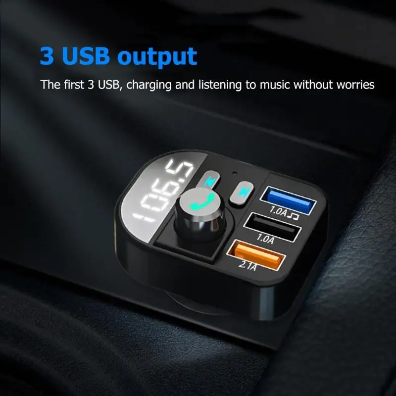 Y9 Bluetooth 3.0 FM Transmitter Handsfree Car Kit MP3 Player 3 USB Charger 3-port | Автомобили и мотоциклы