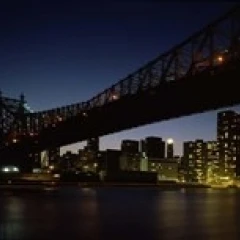 Мост через реку Queensboro мост East river Манхэттен Нью-Йорк город штат США плакат (15x7) |