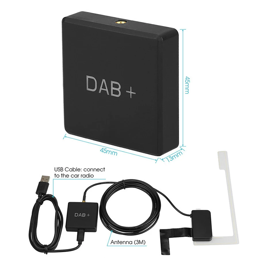 DAB + цифровой приемник аудио вещания USB адаптер цифровая антенна тюнер FM передача