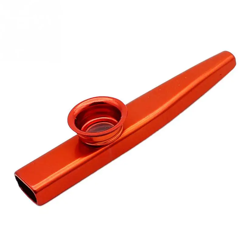6 цветов/набор простой дизайн легкий kazoo алюминиевый сплав металл для гитара музыкальный инструмент для любителей музыки 12*2,5 см