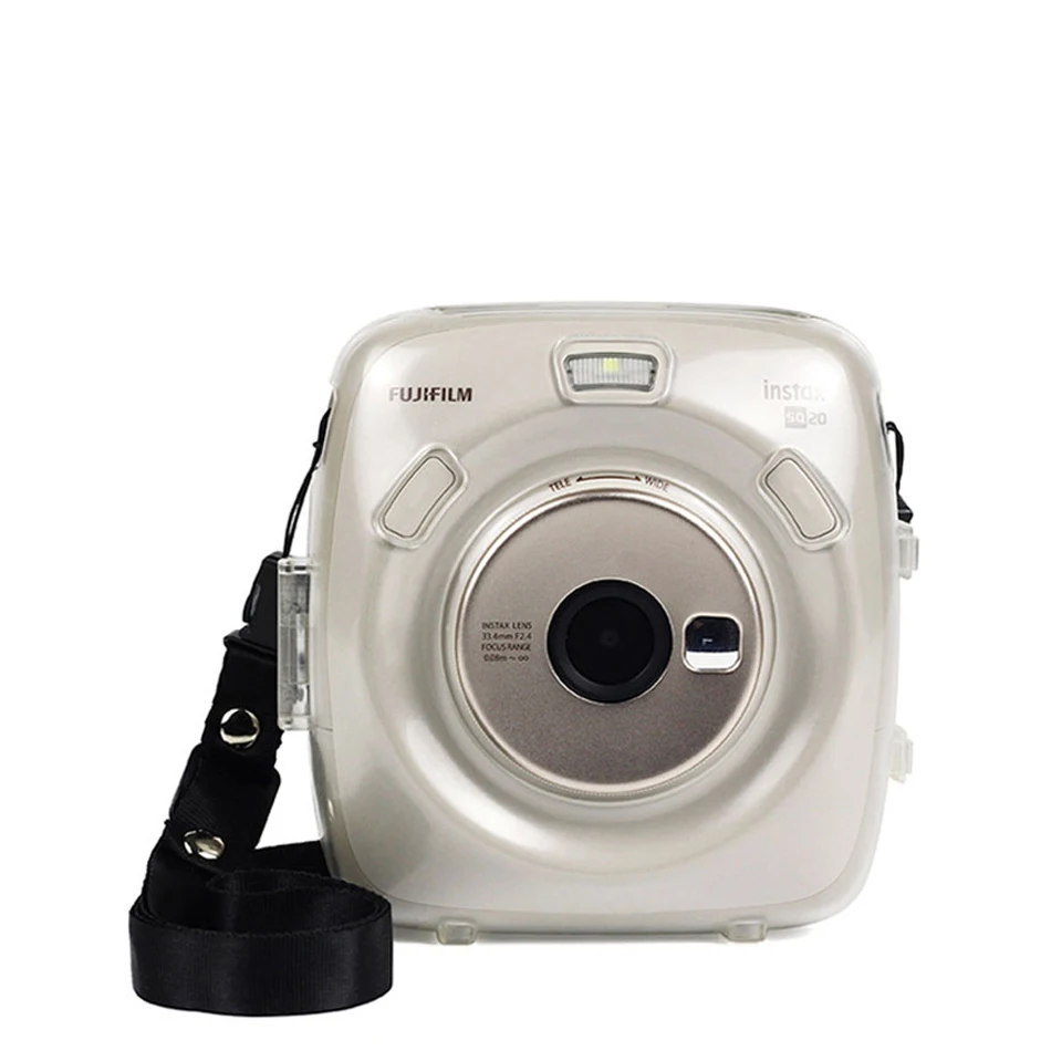 Прозрачный чехол для камеры Fujifilm Instax SQUARE SQ20 Mini защитный с кристаллами