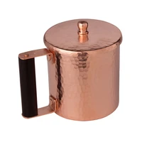 handmade pure copper thickened retro tea water cup teacup beer cup milk coffee cup travel mug with lid drinkware
