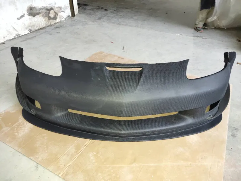 Модифицированный передний бампер CF подходит для 2013 Corvette Z06 из углеродного