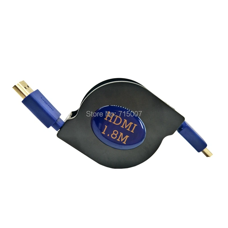 Высокоскоростной пружинный Micro HDMI совместимый с кабелем позолоченный Поддержка