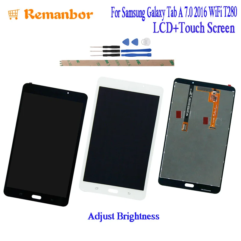 Remanbor для Samsung Galaxy Tab A 7 0 2016 Wi Fi T280 ЖК экран и монтажный комплект сенсорного экрана