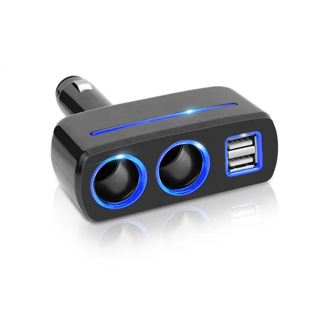 2 шт. автомобильное зарядное устройство прочная USB розетка DC разветвитель