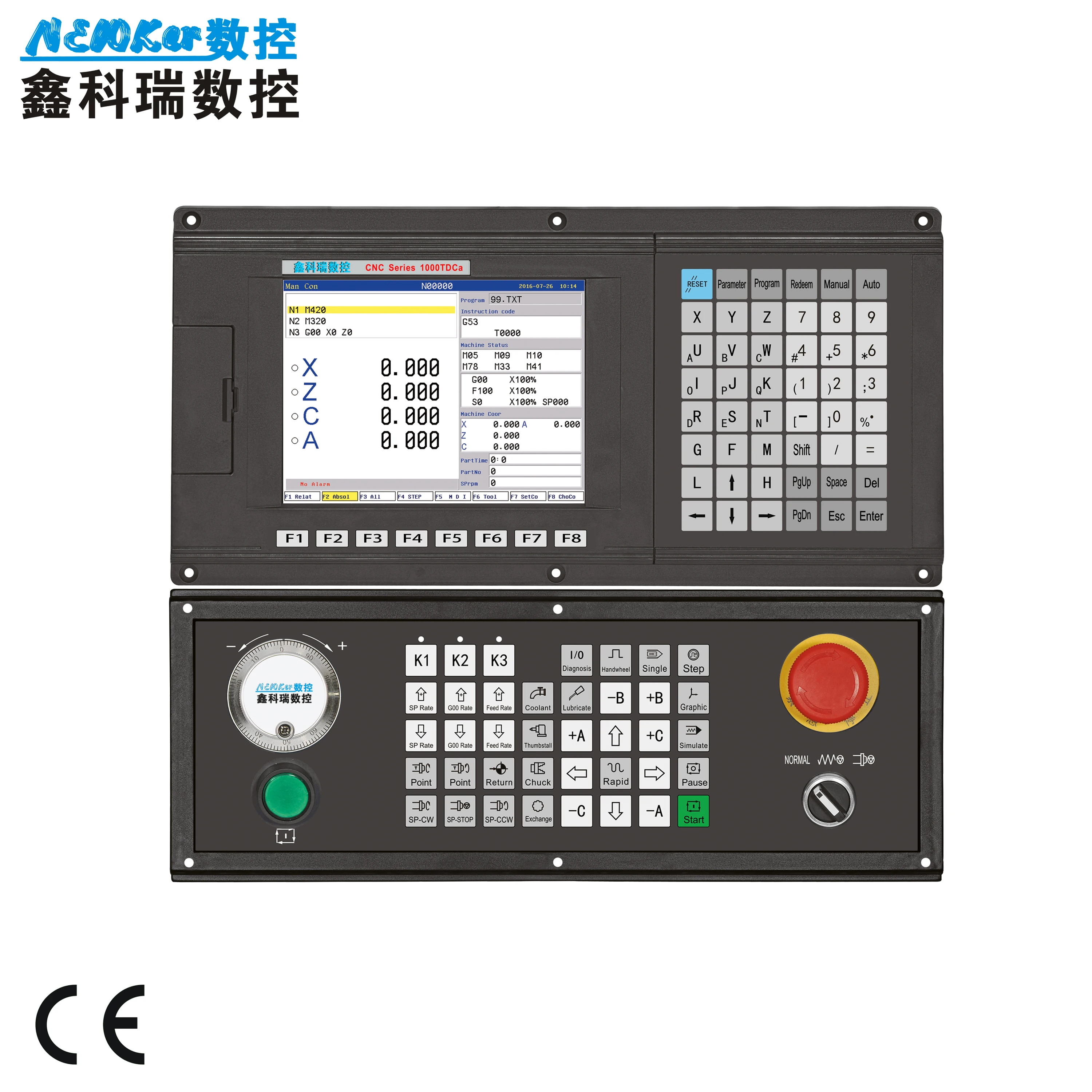 NEWKer CNC NEW1000TDca 4 осевой (X Z C A) контроллер шлифовки с ЧПУ для машины по производству