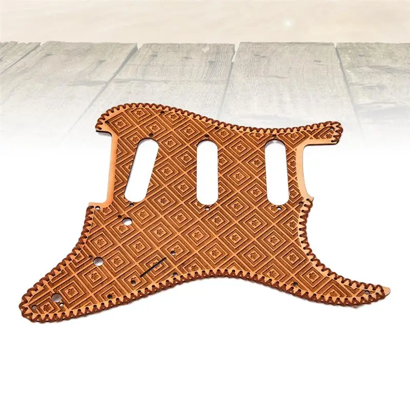 1 шт. пикапы Замена пикгарда премиум деревянные прочные DIY SSS Pickguard аксессуар для