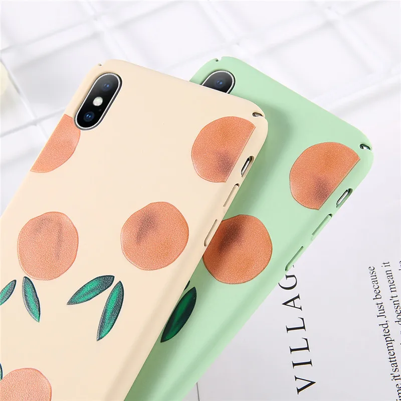Чехол для телефона USLION в стиле ретро с изображением фруктов iPhone X XS XR Xs Max чехол 6 6S 7