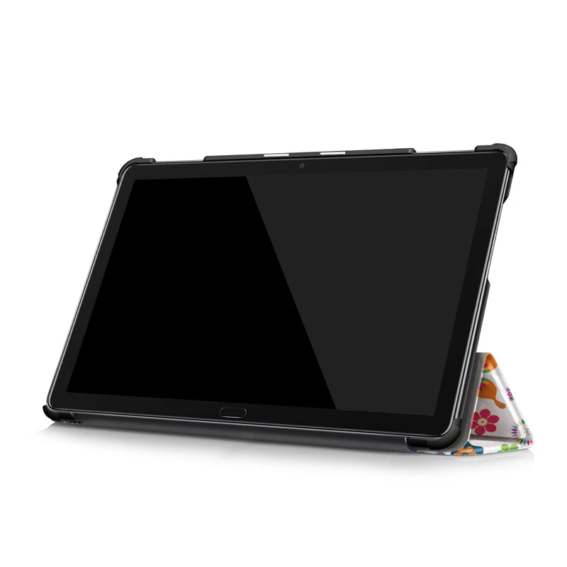 New 10.1 Inch For Huawei Mediapad M5 lite 10/M5 Smart Tablet Leather Case Magnetic Silk Texture Slip-resistant Protective Cover |