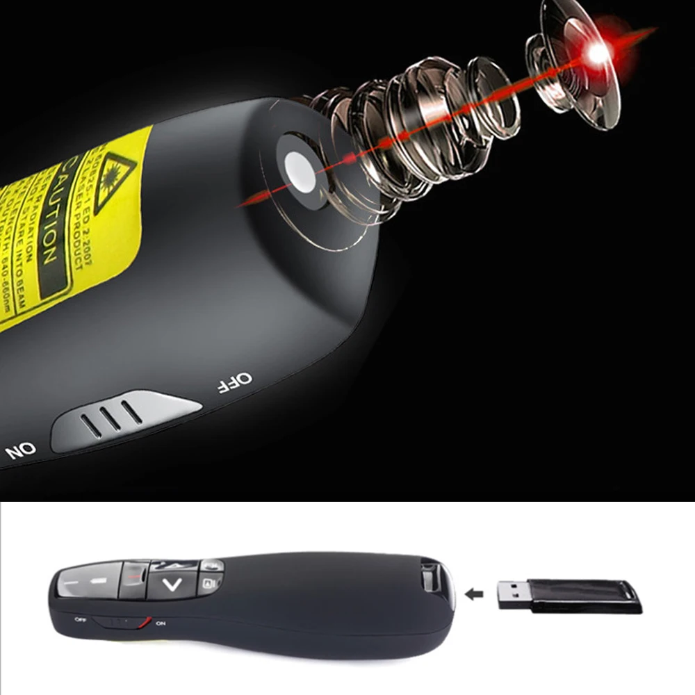 PPT учебный беспроводной Презентер указка USB пульт дистанционного управления