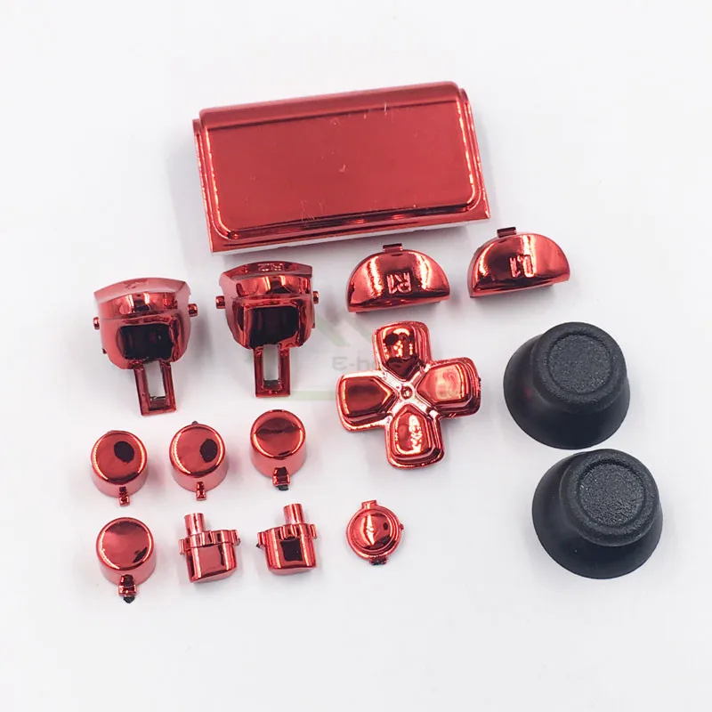 Набор из 10 хромированных кнопок L1 R1 L2 R2 сменная Крышка для джойстика PS4 Pro