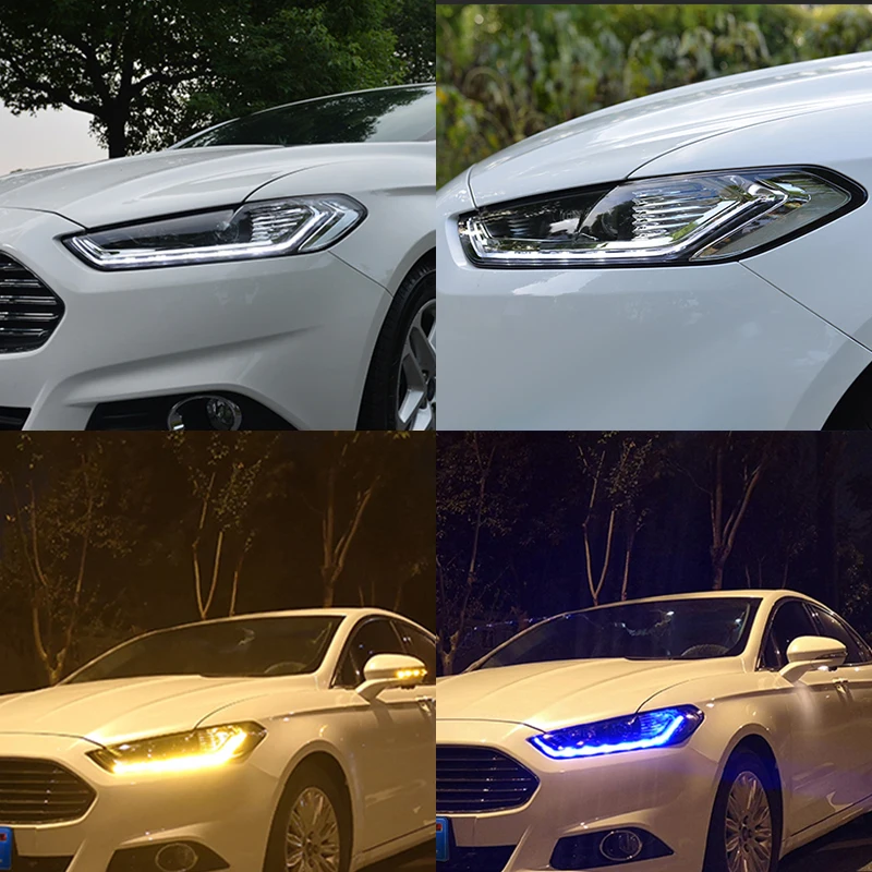 ROADOT для Ford Mondeo 2013 2015 Автомобильные фары в сборе светодиодный HID DRL сигнал поворота