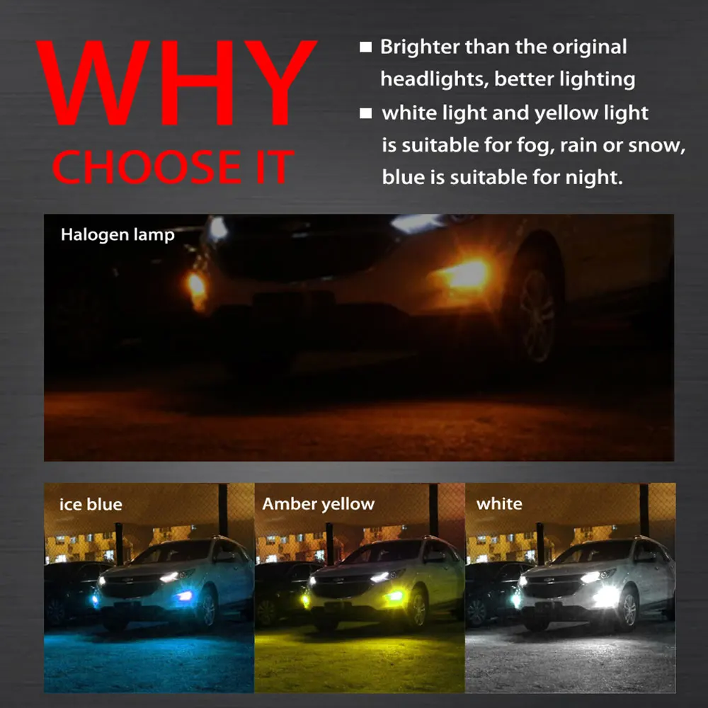 H3 светодиодный ная лампа Автомобильные противотуманные фары s 12 В ~ 24 дневные