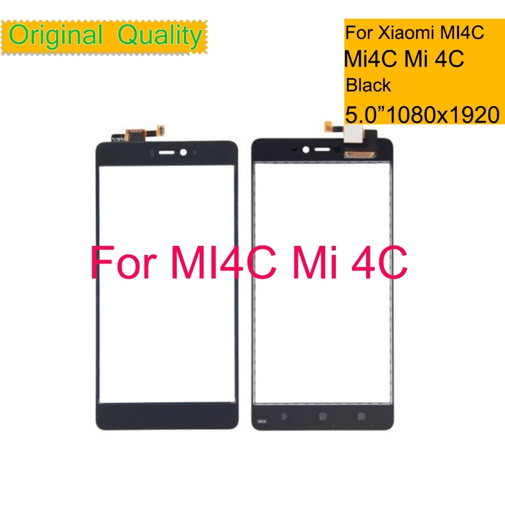 

10Pcs/lot Original For Xiaomi Mi4C Mi 4C Touch Screen Digitizer Touch Panel Sensor Front Outer Glass Touchscreen Replacement