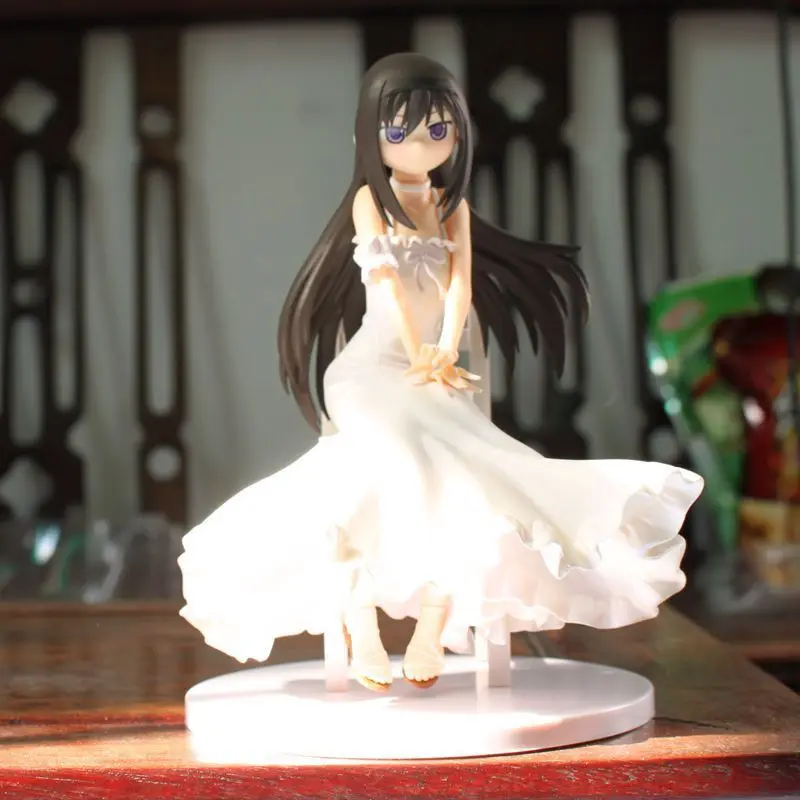 Экшн фигурка японского аниме Puella Magi Madoka Magica Kaname белое платье Akemi Homura коллекция 20