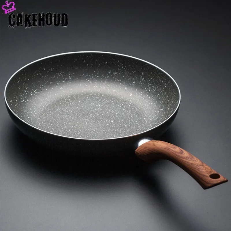 

CAKEHOUD 28cm Maifan Stone Non-stick Frying Pan Household Steak Omelette Pan Pancake Pot Induction Cooker Gas Application