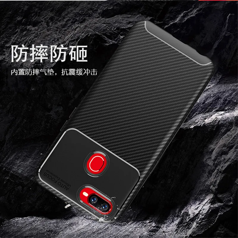 Чехол из углеродного волокна OPPO Realme 2 Pro высококачественный чехол с алмазной