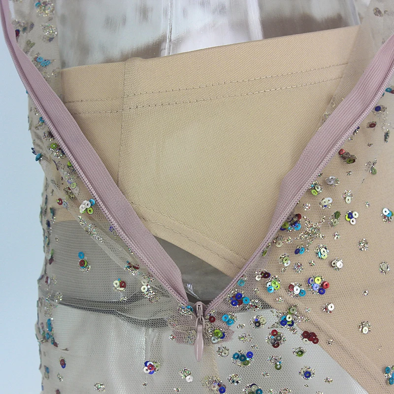 DRESSMECB сексуальное облегающее платье на одно плечо женское Сетчатое летнее без