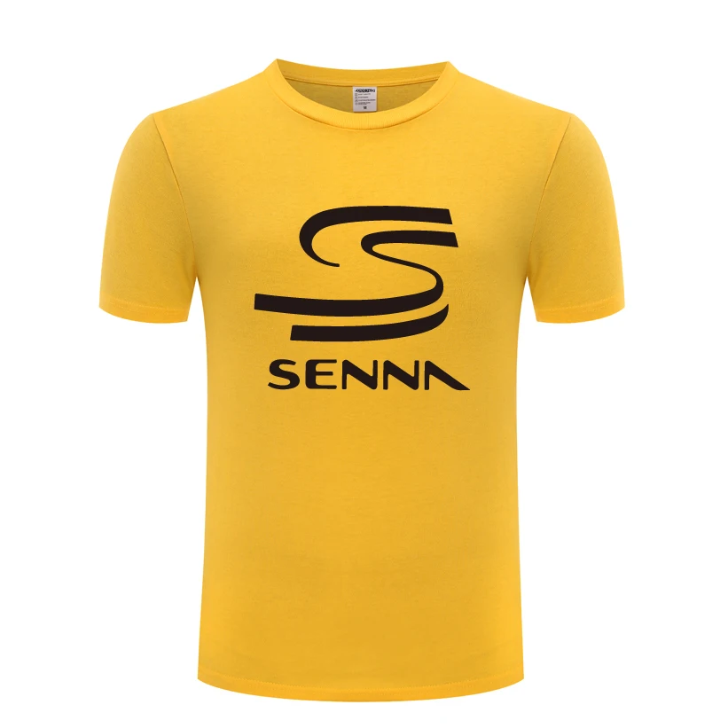 Мужская футболка с круглым вырезом HERO F1 AYRTON SENNA повседневная хлопковая коротким