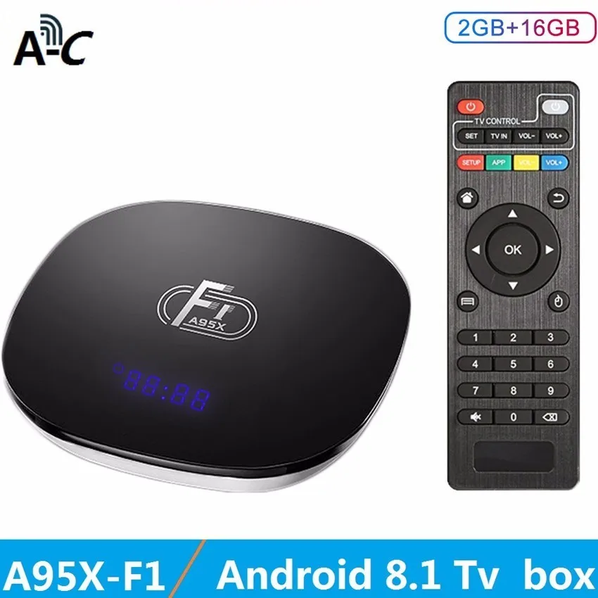 A95x F1 Android 8 1 Smart Tv Box Amlogic S905w 4 х ядерный поддержка H.265 k 2 ГГц Wi Fi Гб оперативной памяти