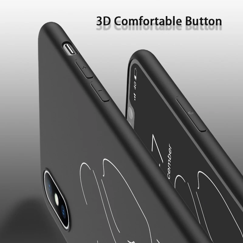 Lovebay Cartoon Statue Abstract Art Painted Case For iPhone 13 12 11 14 Pro Max 6 7 8 Plus X XR XS Max SE 2020 Cute Soft Cover